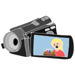 Video Camera Stencil