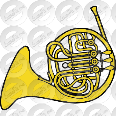 clipart french horn