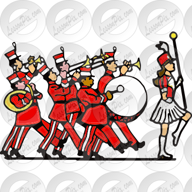 Parade Picture for Classroom / Therapy Use - Great Parade Clipart