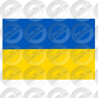 Ukraine Flag Stencil