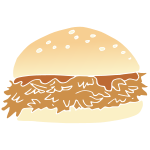 BBQ Sandwich Stencil