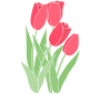 Tulips Stencil