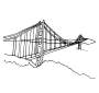Golden Gate Bridge  Outline