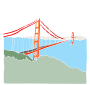 Golden Gate Bridge  Stencil