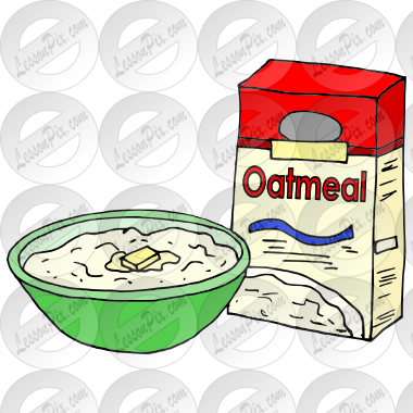 Oatmeal Picture for Classroom / Therapy Use - Great Oatmeal Clipart
