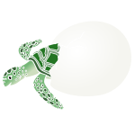 Sea Turtle Hatching Stencil