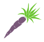 Purple Carrot Stencil