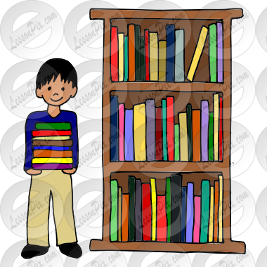 Librarian Picture for Classroom / Therapy Use - Great Librarian Clipart