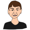 sneered
