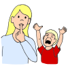 When I speak, my teacher shows me the silent symbol to remind me of the rule.