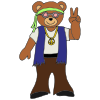 hippie bear Picture