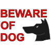 warning beware of dog