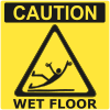 It+is+slippery+on+the+wet+floor. Picture