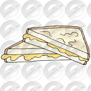Grilled Cheese Picture for Classroom / Therapy Use - Great Grilled Cheese  Clipart