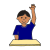   If I am supposed to be in my seat, I can raise my hand and wait for the teacher to call on me.