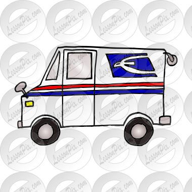 mail truck Picture