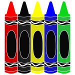 Crayons Stencil