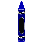 Blue Crayon Stencil