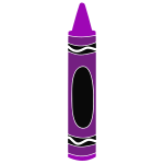 Purple Crayon Stencil