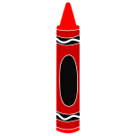 Red Crayon Stencil