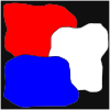 The colors of the American flag are red, white, and blue.