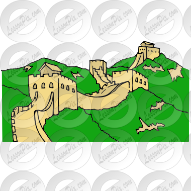 great wall of china clipart