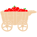 Apple Cart Stencil
