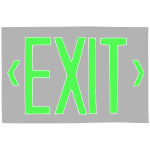 Exit Sign Stencil