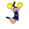 Cheerleader+with+pom-poms Picture