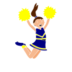 Cheerleader Stencil