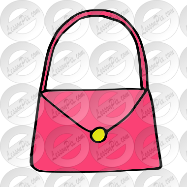 Purse Picture for Classroom / Therapy Use - Great Purse Clipart
