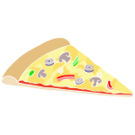 Veggie Pizza Stencil