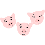 Three Pigs Stencil