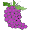 I+eat+purple+grapes. Picture