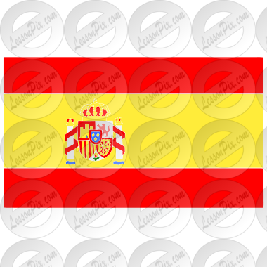 Spanish Flag Stencil