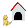 Pets+live+in+different+places.%0D%0ADogs+live+in+doghouses. Picture