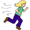 I run in the hallway