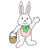 The egg is in the basket.