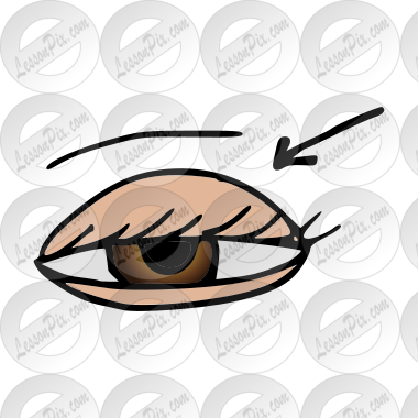 Eyelid Picture for Classroom / Therapy Use - Great Eyelid Clipart