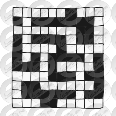 Crossword Puzzle Picture for Classroom / Therapy Use Great Crossword