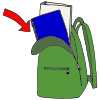 Put+folder+and+lunchbox+in+backpack Picture