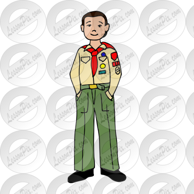 Boy Scout Picture for Classroom / Therapy Use - Great Boy Scout Clipart