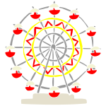 Ferris Wheel Stencil