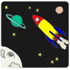 I love to learn about rocket ships and outer space!