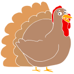 Happy Turkey Stencil