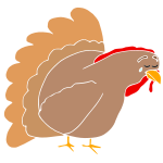 Sad Turkey Stencil