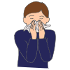 Blow your nose in a tissue