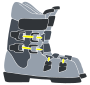 Ski Boots Stencil