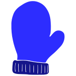 Blue Mitten Stencil