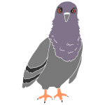 Mad Pigeon Stencil